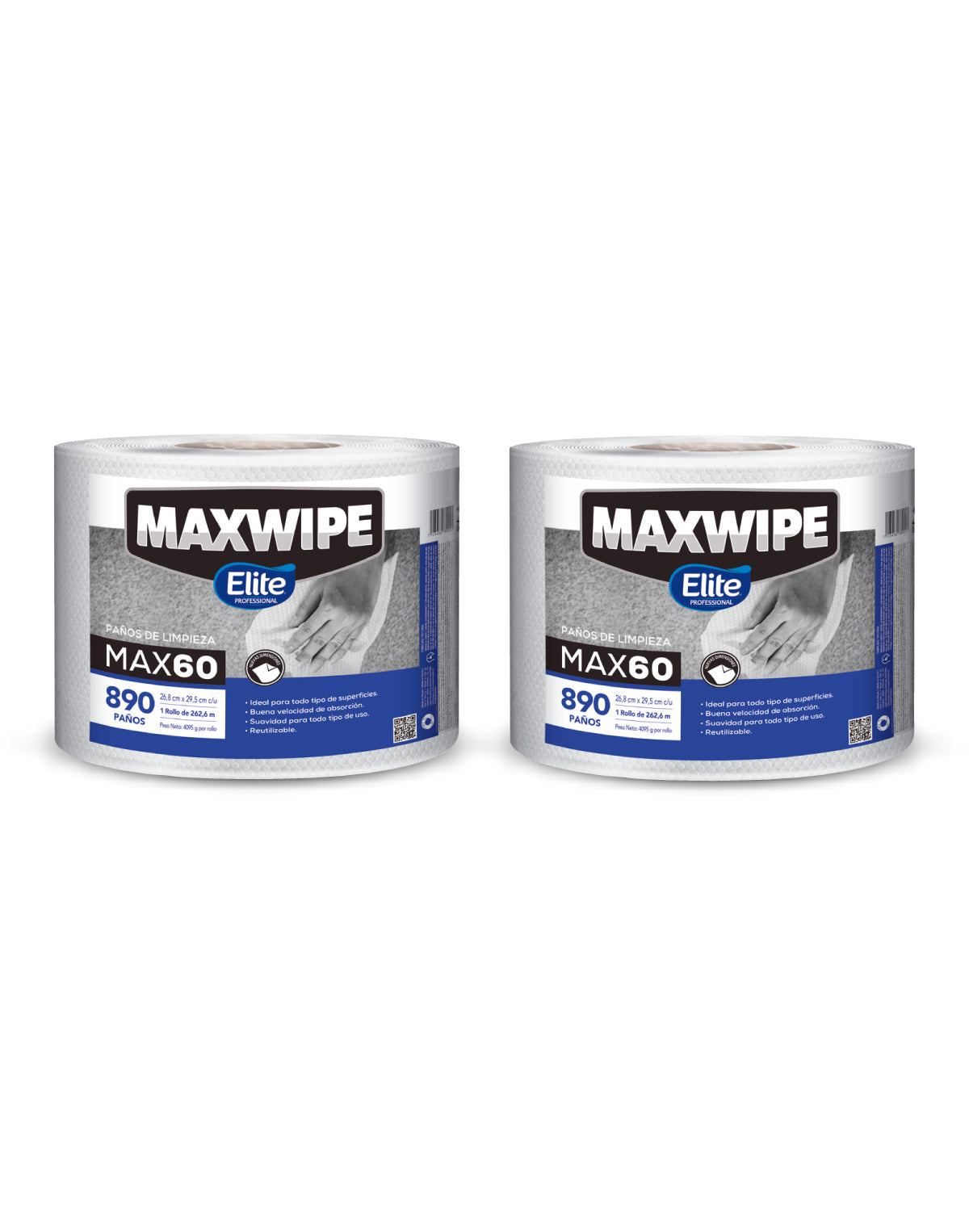 Elite Maxwipe Paños de Limpieza MAX60 2 x 890 unid - Puntolimpieza